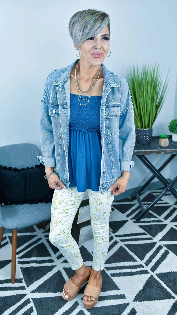 White Birch TOPS & TUNICS FINAL SALE // Navy Never A Doubt Top