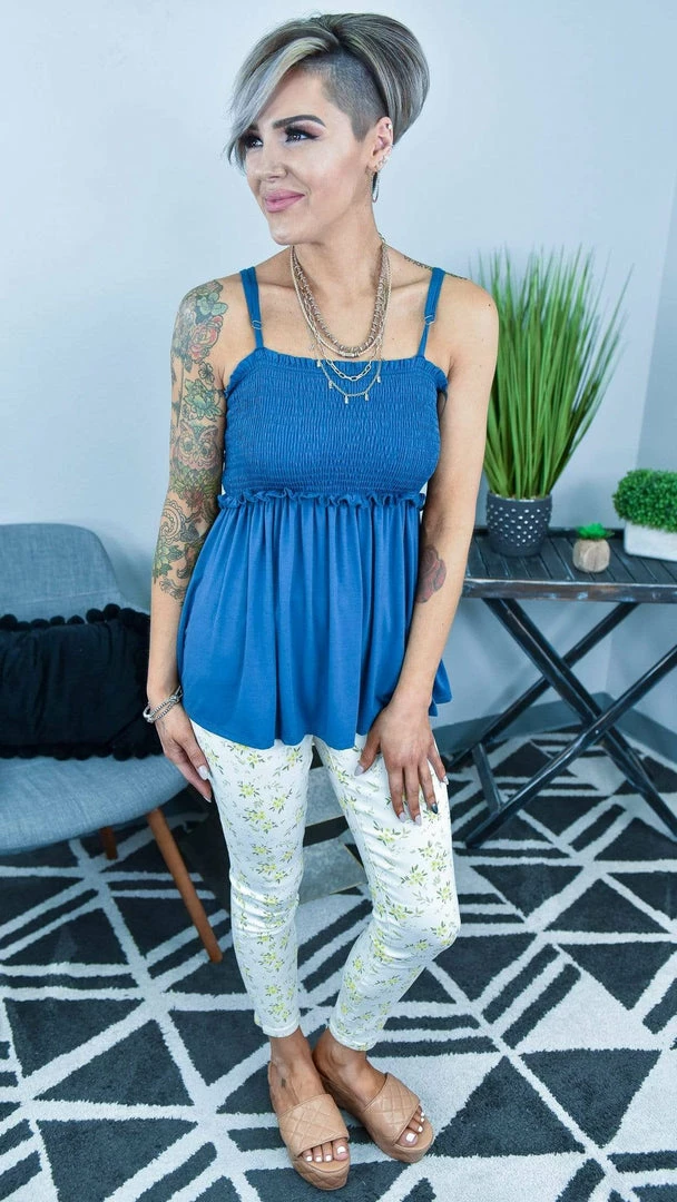 White Birch TOPS & TUNICS FINAL SALE // Navy Never A Doubt Top