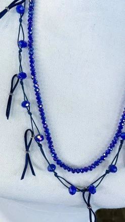 Lost & Found ACCESSORIES Navy Nicki Necklace