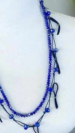 Lost & Found ACCESSORIES Navy Nicki Necklace