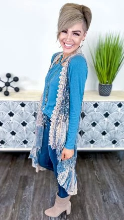 Origami Navy Sway With You Vest