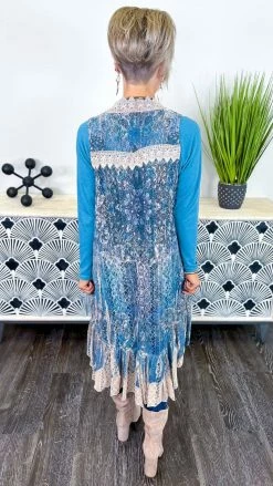 Origami Navy Sway With You Vest