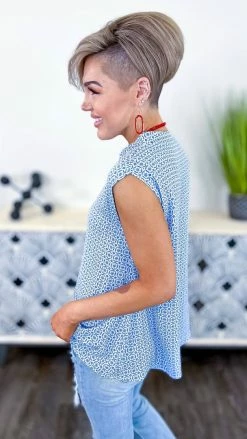 The ZigZag Stripe Never Scripted Top [NO RETURNS] TOPS & TUNICS