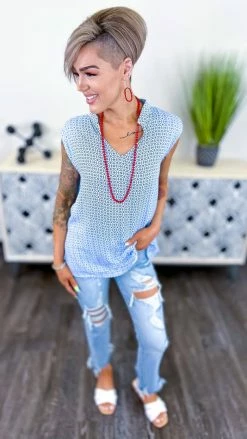 The ZigZag Stripe Never Scripted Top [NO RETURNS] TOPS & TUNICS