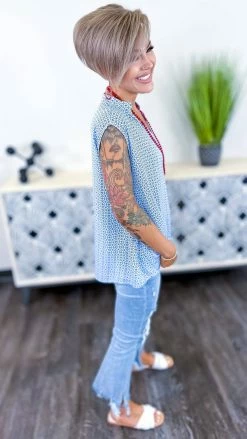 The ZigZag Stripe Never Scripted Top [NO RETURNS] TOPS & TUNICS