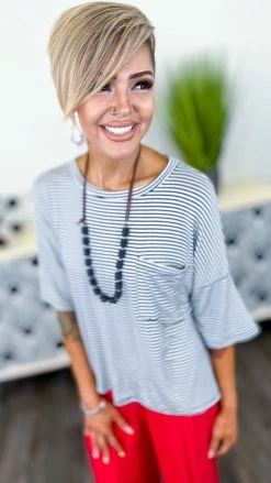 The ZigZag Stripe No Apologies Top