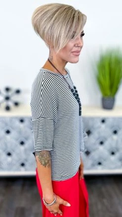 The ZigZag Stripe No Apologies Top
