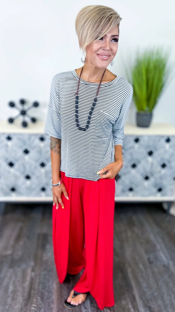 The ZigZag Stripe No Apologies Top