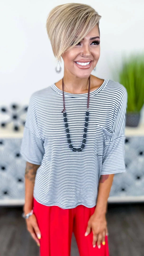 The ZigZag Stripe No Apologies Top