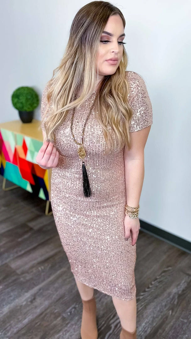 The ZigZag Stripe Nude Busy Slaying Dress DRESSES