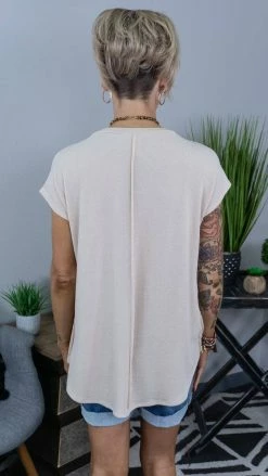 The ZigZag Stripe Nude Daily Dose Top [NO RETURNS]