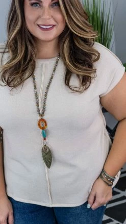 The ZigZag Stripe Nude Daily Dose Top [NO RETURNS]