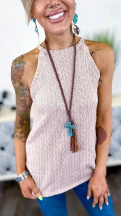 The ZigZag Stripe TOPS & TUNICS Nude Festival Babe Tank [NO RETURNS]