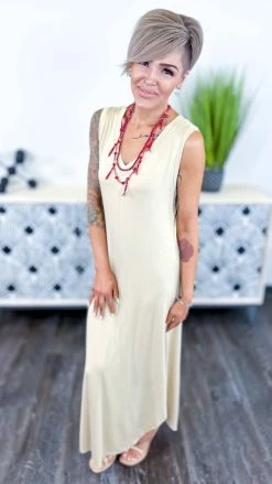 The ZigZag Stripe DRESSES Nude Flirty Thoughts Dress [NO RETURNS]