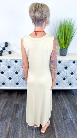 The ZigZag Stripe DRESSES Nude Flirty Thoughts Dress [NO RETURNS]