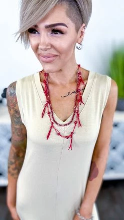 The ZigZag Stripe DRESSES Nude Flirty Thoughts Dress [NO RETURNS]