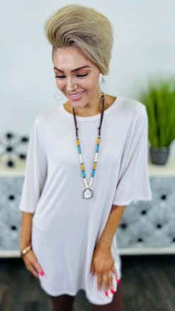 The ZigZag Stripe Nude Future Moves Top TOPS & TUNICS