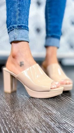 Chinese Laundry Nude Get On Cloud Heels SHOES