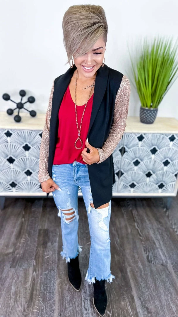 The ZigZag Stripe Nude Made For The Stage Blazer OUTERWEAR