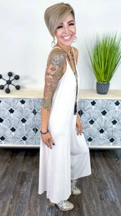 The ZigZag Stripe Nude Modern Style Jumpsuit JUMPSUITS & ROMPERS