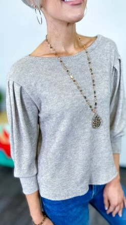 The ZigZag Stripe Nude Play It Again Sweater TOPS & TUNICS