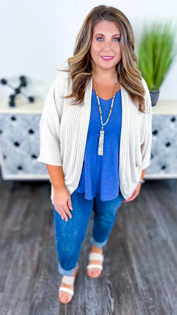 The ZigZag Stripe Nude Pretty Epiphany Cardigan