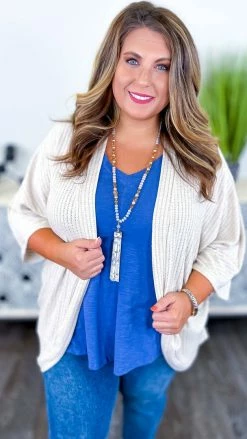 The ZigZag Stripe Nude Pretty Epiphany Cardigan