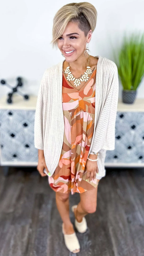 The ZigZag Stripe Nude Pretty Epiphany Cardigan