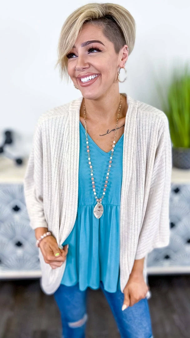The ZigZag Stripe Nude Pretty Epiphany Cardigan