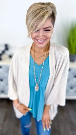 The ZigZag Stripe Nude Pretty Epiphany Cardigan