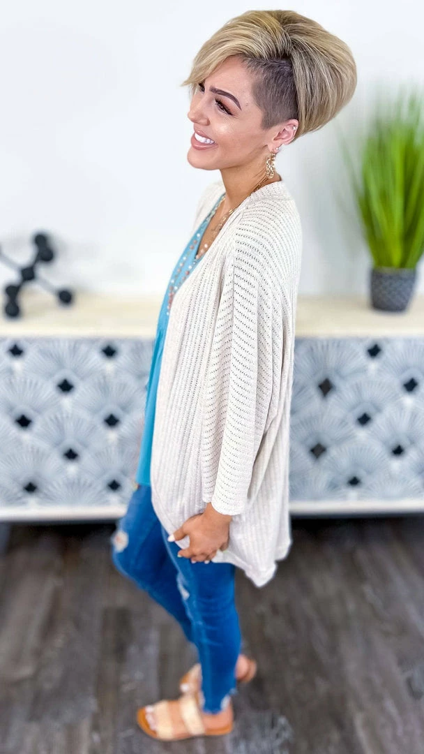 The ZigZag Stripe Nude Pretty Epiphany Cardigan