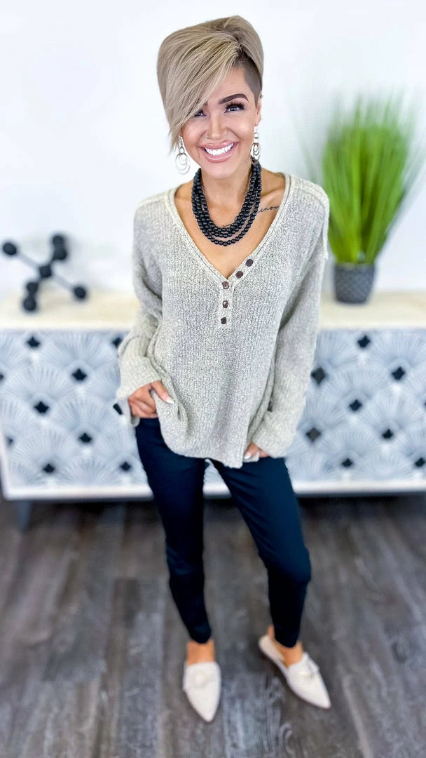 BiBi TOPS & TUNICS Nude Renewed Love Sweater