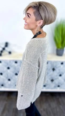 BiBi TOPS & TUNICS Nude Renewed Love Sweater