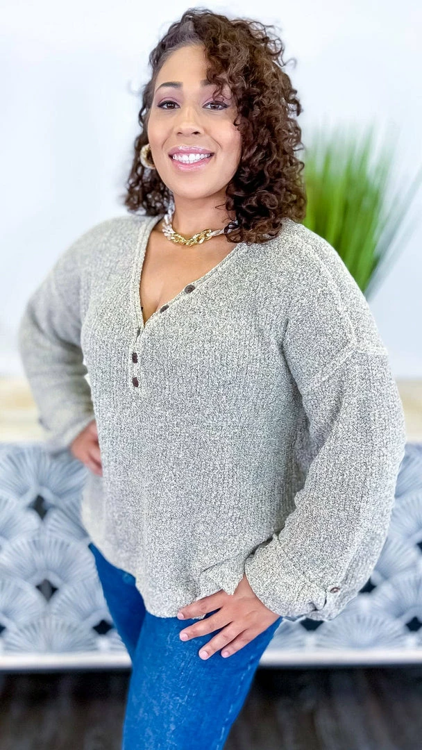 BiBi TOPS & TUNICS Nude Renewed Love Sweater