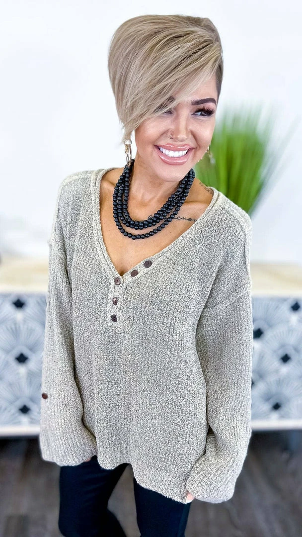 BiBi TOPS & TUNICS Nude Renewed Love Sweater