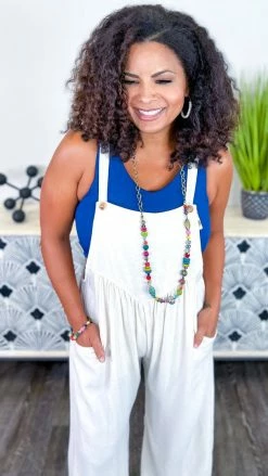 The ZigZag Stripe Nude Trip To Tahoe Jumpsuit JUMPSUITS & ROMPERS