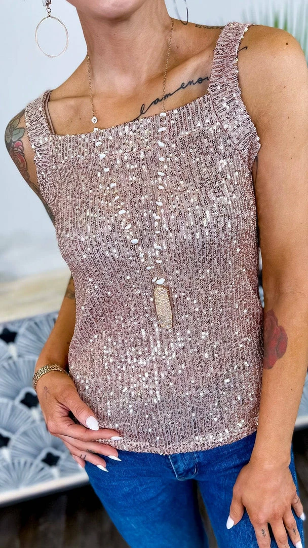 The ZigZag Stripe Nude Weekend Wow Tank