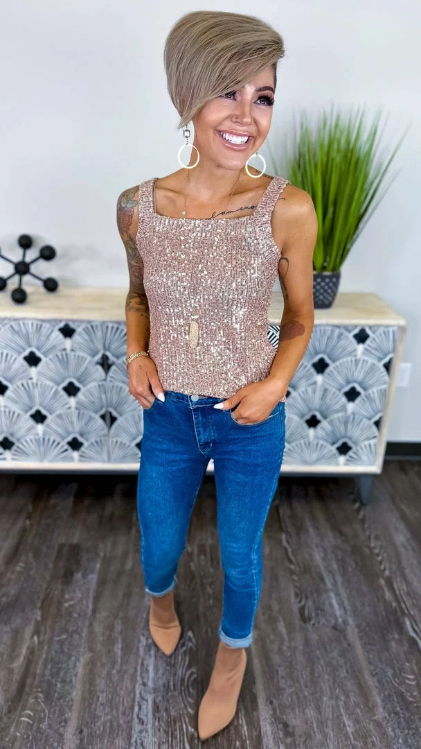 The ZigZag Stripe Nude Weekend Wow Tank