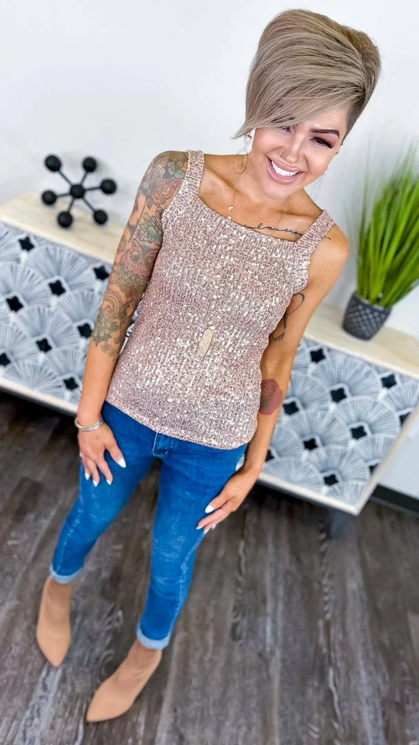 The ZigZag Stripe Nude Weekend Wow Tank