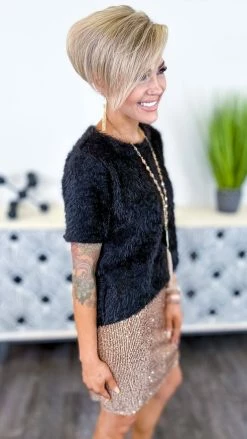 The ZigZag Stripe Nude Your Birthday Skirt BOTTOMS