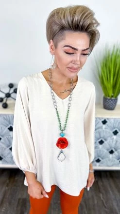 The ZigZag Stripe Oatmeal Elegant Look Top