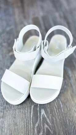 MIA Off White Odelia Platform Sandals