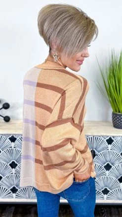 The ZigZag Stripe TOPS & TUNICS Only I Matter Sweater