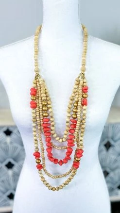 Bali Queen Orange Landyn Necklace