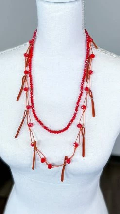 Lost & Found Orange Nicki Necklace ACCESSORIES