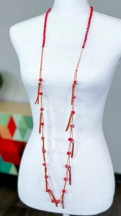 Lost & Found Orange Nicki Necklace ACCESSORIES