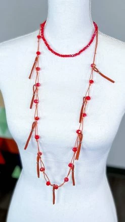 Lost & Found Orange Nicki Necklace ACCESSORIES