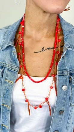 Lost & Found Orange Nicki Necklace ACCESSORIES