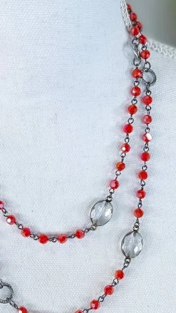 Lost & Found Orange Raelyn Necklace ACCESSORIES