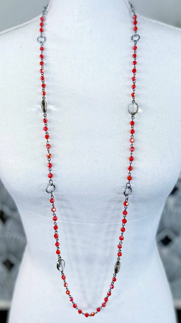 Lost & Found Orange Raelyn Necklace ACCESSORIES